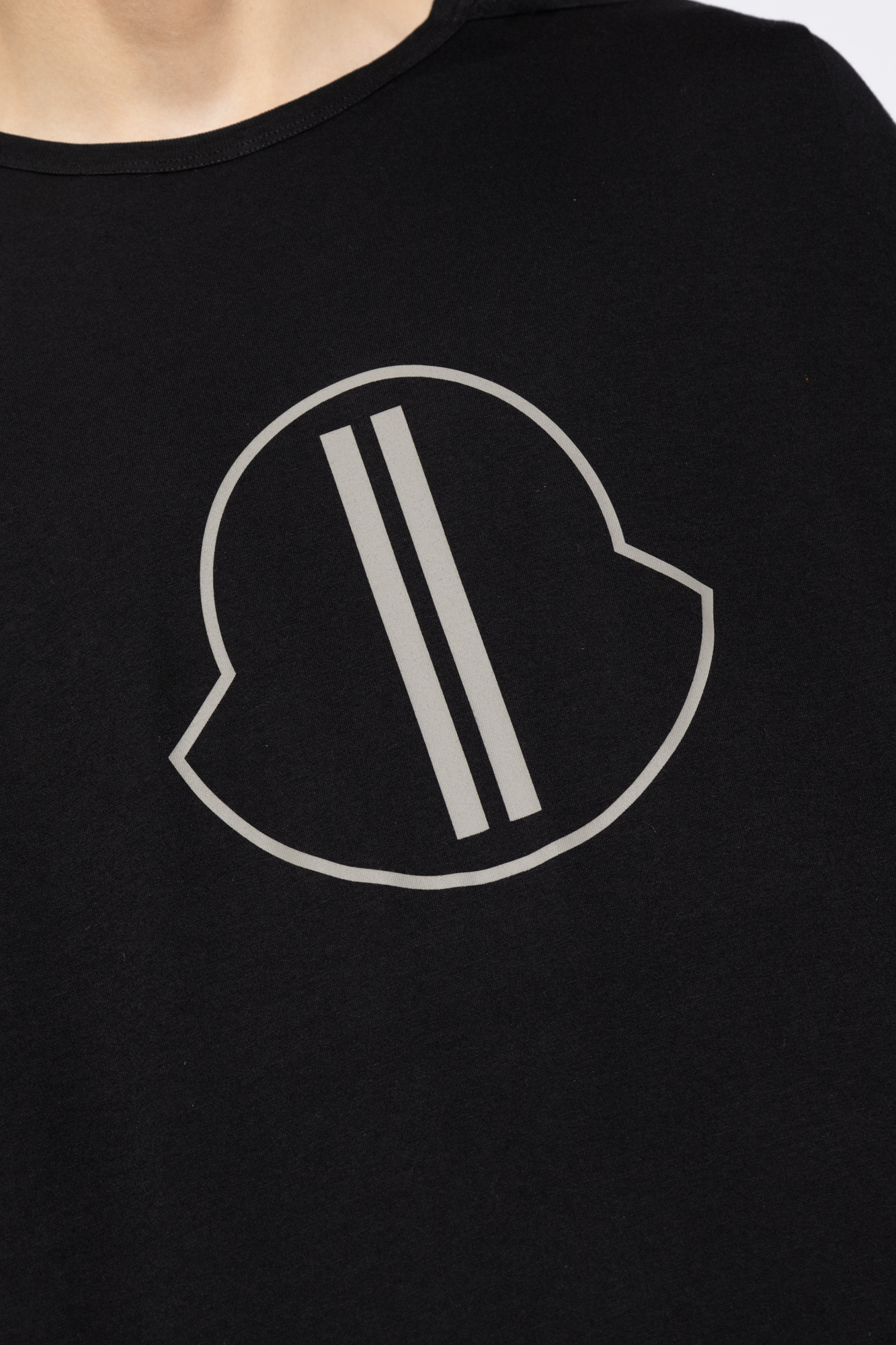 【MONCLER】Moncler + Rick Owens Tシャツ クルーネック ロゴ SchaferandweinerShops Zambia - Man New Regular Fit T-Shirt